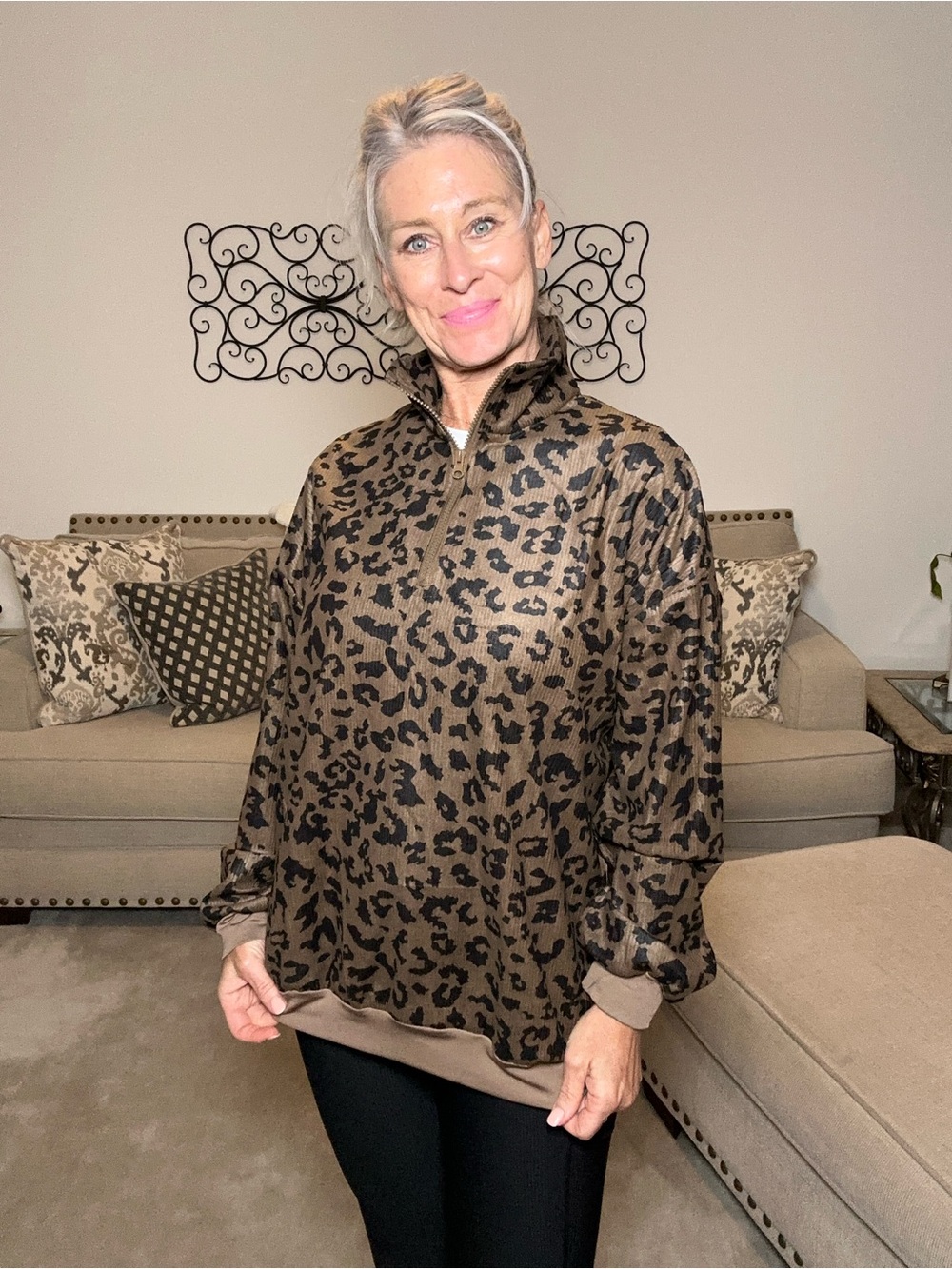 Leopard Print Women’s Pullover